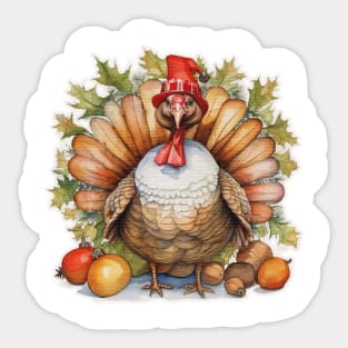 Christmas Turkey Sticker